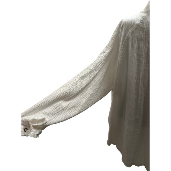 Free People - We The Free Summer Daydream Buttondown - Large - White - Picture 8 of 12